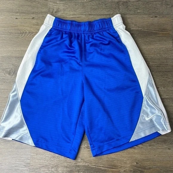 Nike Men’s Blue White Athletic Basketball Shorts - Picture 1 of 9